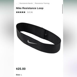 Nike Black Large Reistance Band